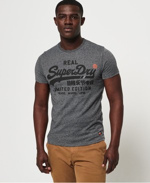 Superdry Vintage Logo Fero Férfi Pólók Fekete | AZMBP5634